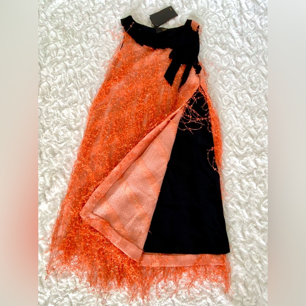 NWT RARE Fendi Party Fringe Details Dress Size 36 - Picture 7 of 16